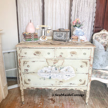Load image into Gallery viewer, The Fairytale Antique Dresser! Gorgeous French Cottage Chippy Antique Vanity/ Dresser!-Custom Order