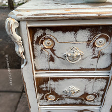 Load image into Gallery viewer, Antique French Chateau Vanity: Farmhouse Cottage Dressing Table
