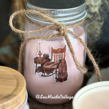 Load image into Gallery viewer, Handmade Warm Sugar Cookie Soy Candle: French Chateau Design, 16 oz
