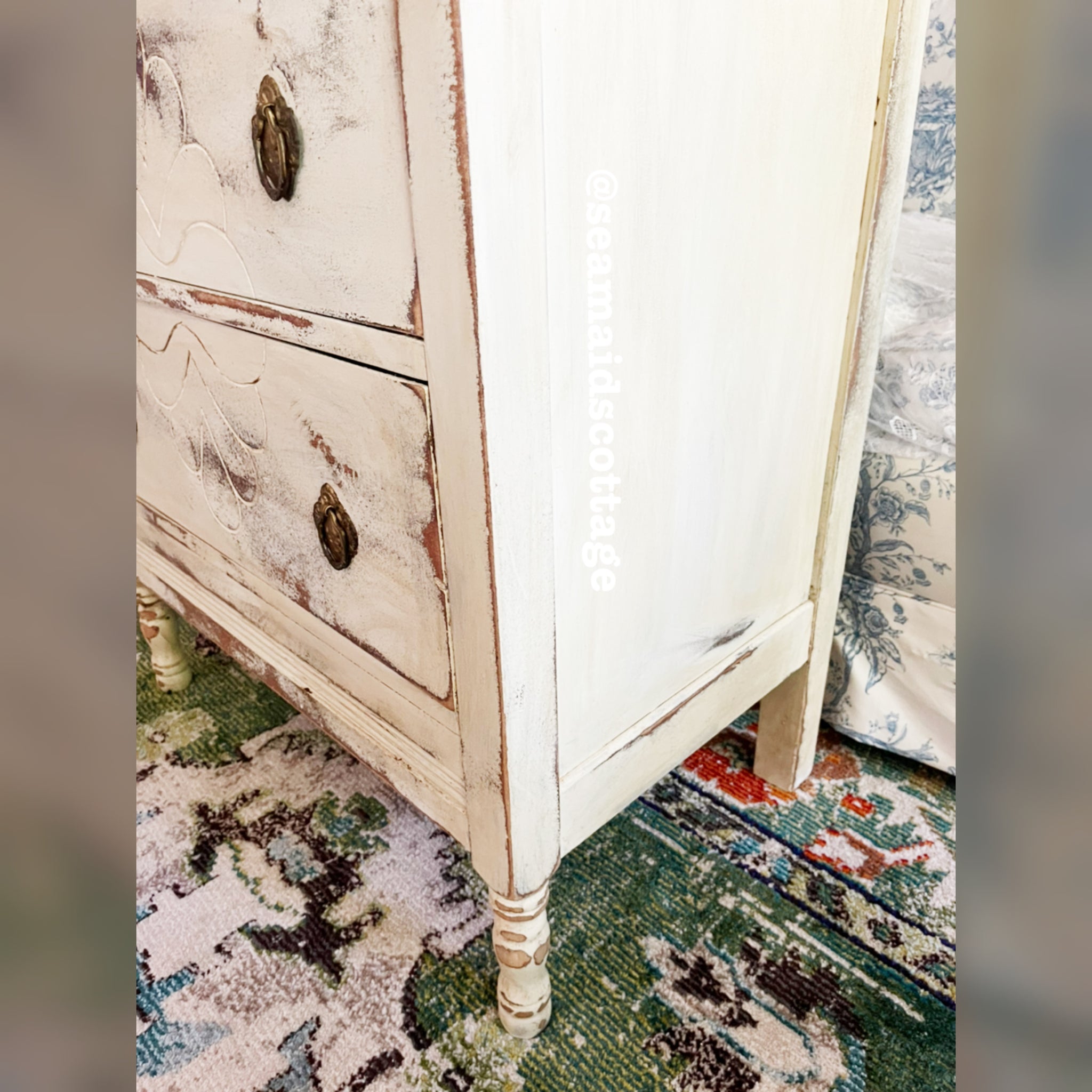 Margaux French Country Tall Vintage Dresser-Custom Order – Sea Maid's  Cottage™️